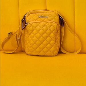 MZ Wallace Yellow Marigold Metro Crossbody Bag